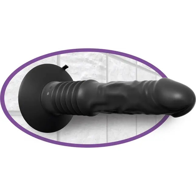 Анальный вибростимулятор Vibrating Ass Fucker с поступательными движениями - Anal Fantasy Elite Collection. Фотография 3.