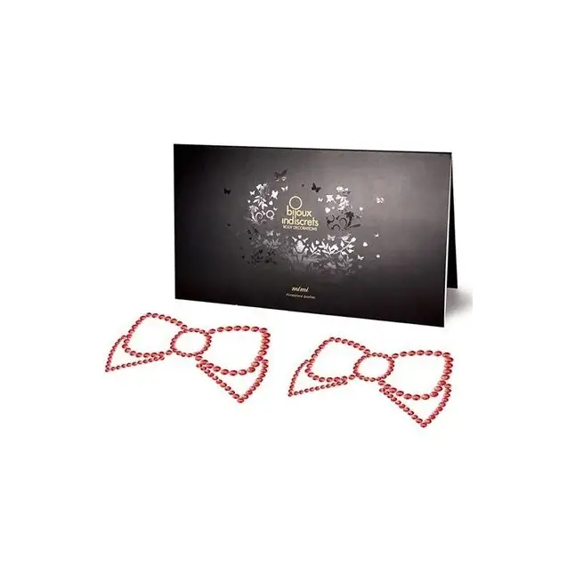 Красные пэстисы Mimi Bow в виде бантиков
