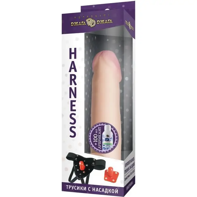 Трусики Harness с реалистичной насадкой-фаллосом №56 - 16,5 см - 390X-XX - Трусики в комплекте с насадкой харнесс. Фотография 3.