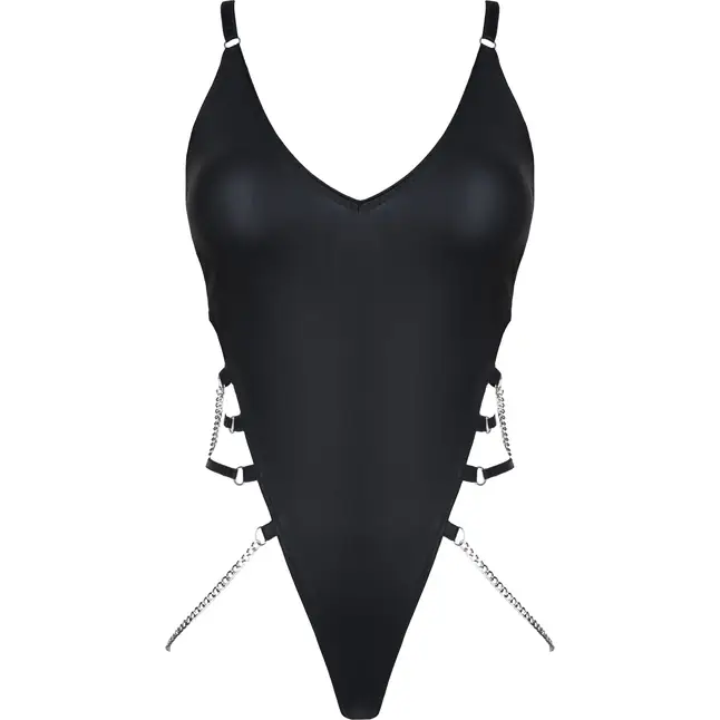 Эффектное боди Litai с украшением в виде цепочек - Dark Desire collection. Фотография 5.