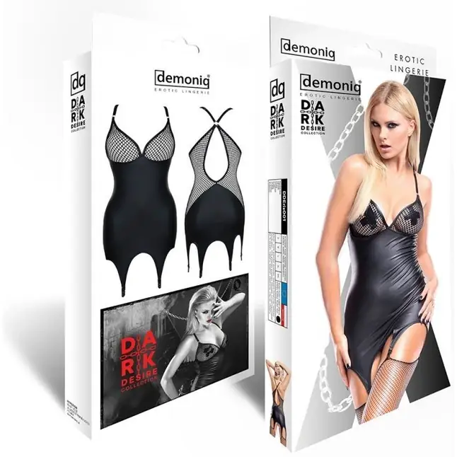 Сексуальное платье Eris Premium в комплекте с чулками - Dark Desire collection. Фотография 5.
