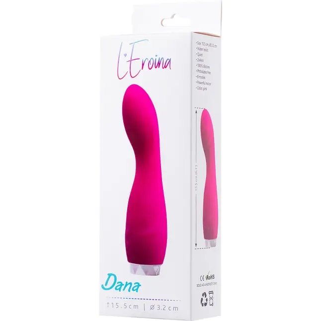 Розовый вибратор L EROINA - 15,5 см - L EROINA. Фотография 5.