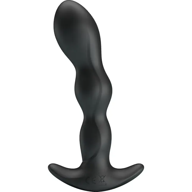 Черный анальный стимулятор простаты с вибрацией Special Anal Massager - 14,5 см - Pretty Love