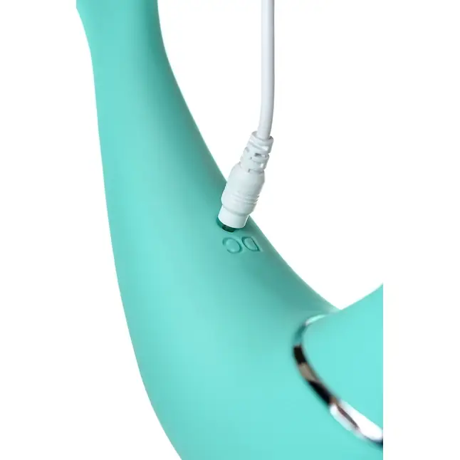 Бирюзовый вакуум-волновой стимулятор клитора Dolphin с вибрацией - Dolphin. Фотография 9.