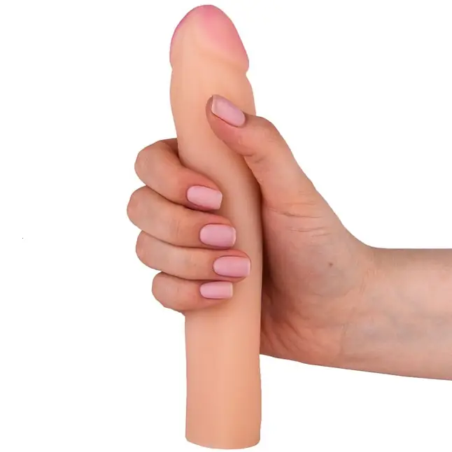 Телесная насадка для удлинения фаллоса - 19 см - COCK NEXT. Фотография 2.