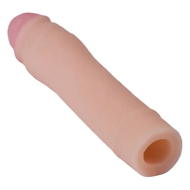 Телесная насадка-удлинитель из неоскин - 19,5 см - COCK NEXT. Фотография 5.