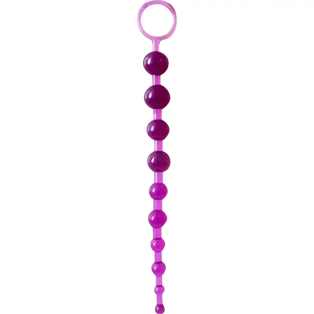Фиолетовая анальная цепочка Anal stimulator - 26 см