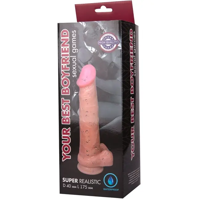 Реалистичный телесный фаллоимитатор Best Boyfriend - EROWOMAN-EROMAN BEST BOYFRIEND. Фотография 6.
