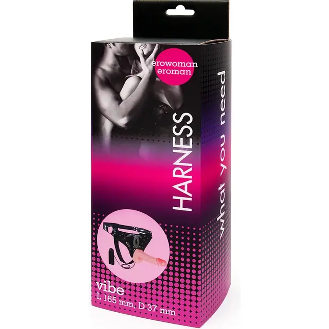 Реалистичный фаллоимитатор телесного цвета на трусиках Harness - 16,5 см - EROWOMAN-EROMAN. Фотография 3.