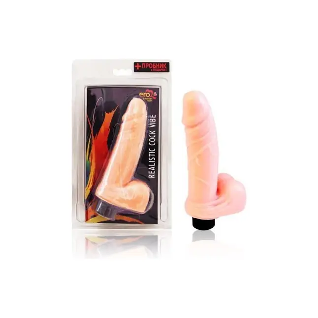 Реалистичный вибратор телесного цвета Realistic Cock Vibe - 15,5 см - EROWOMAN-EROMAN. Фотография 2.