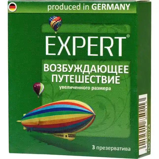 Презервативы Expert Возбуждающее путешествие увеличенного размера - 3 шт