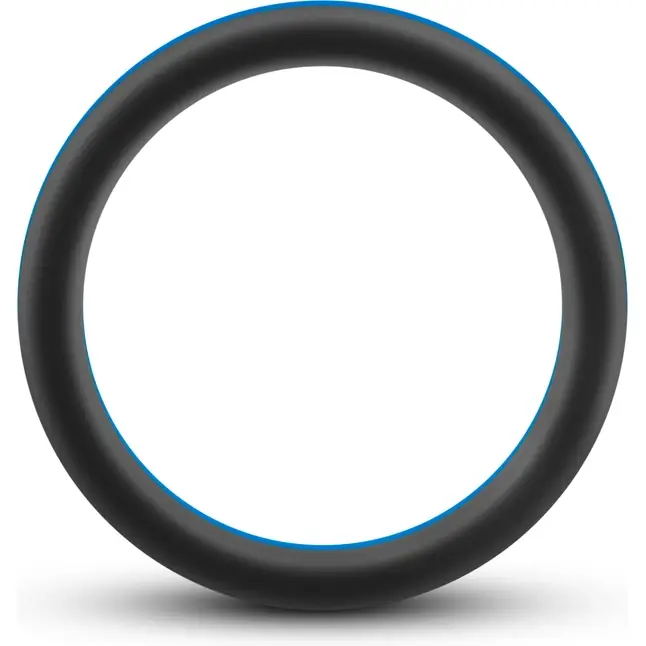 Черно-синее эрекционное кольцо Silicone Go Pro Cock Ring - Performance. Фотография 2.