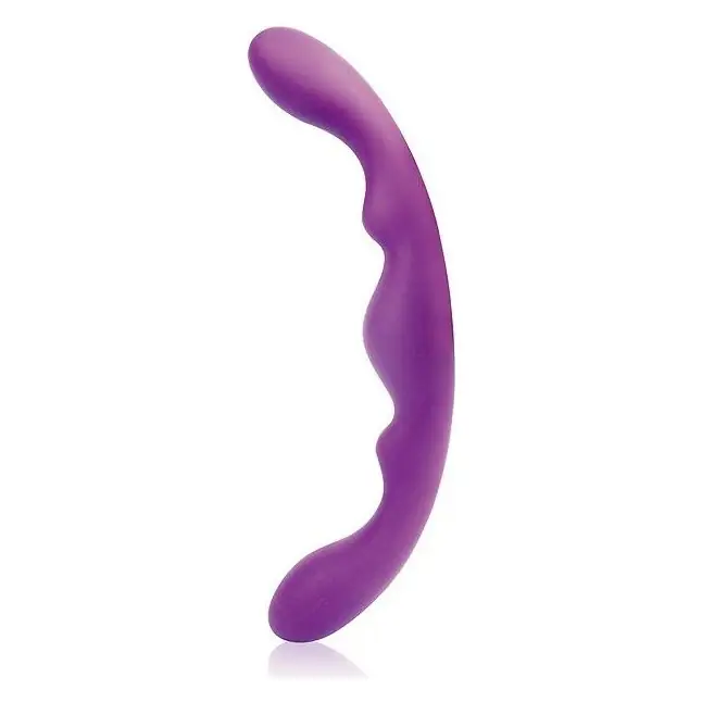 Фиолетовый двусторонний фаллоимитатор Cosmo - 26 см - COSMO