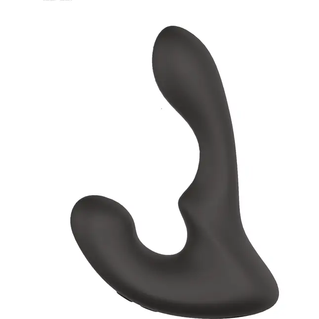 Чёрный массажер простаты с 2 моторами Booty Rocker - Essentials