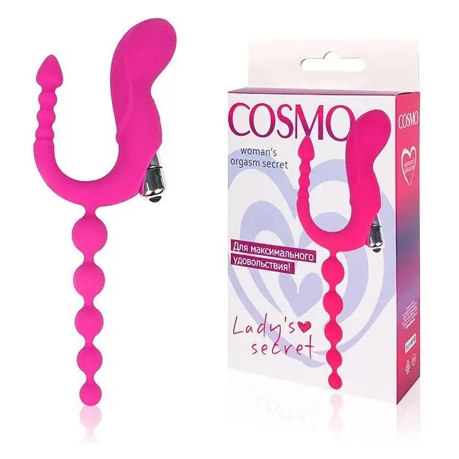 Розовый универсальный вибромассажер COSMO - COSMO. Фотография 2.