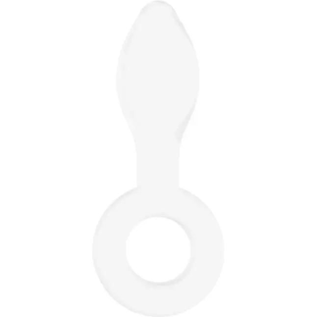 Белая анальная пробка Plugger - 11,9 см - Chrystalino