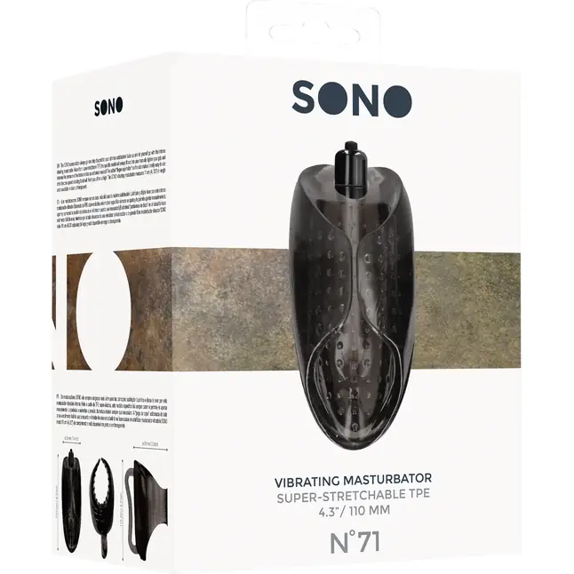 Черный мастурбатор Vibrating Masturbator №71 - Sono. Фотография 4.
