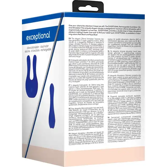 Синий клиторальный стимулятор Exceptional - 10,4 см - Elegance. Фотография 11.