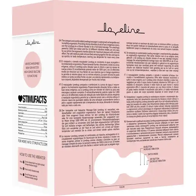 Розовый клиторальный массажер Lovebug - Loveline. Фотография 7.