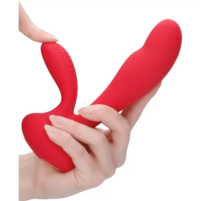 Красный вибратор G-Spot and Clitoral Vibrator Flair - 17,5 см - Elegance. Фотография 5.