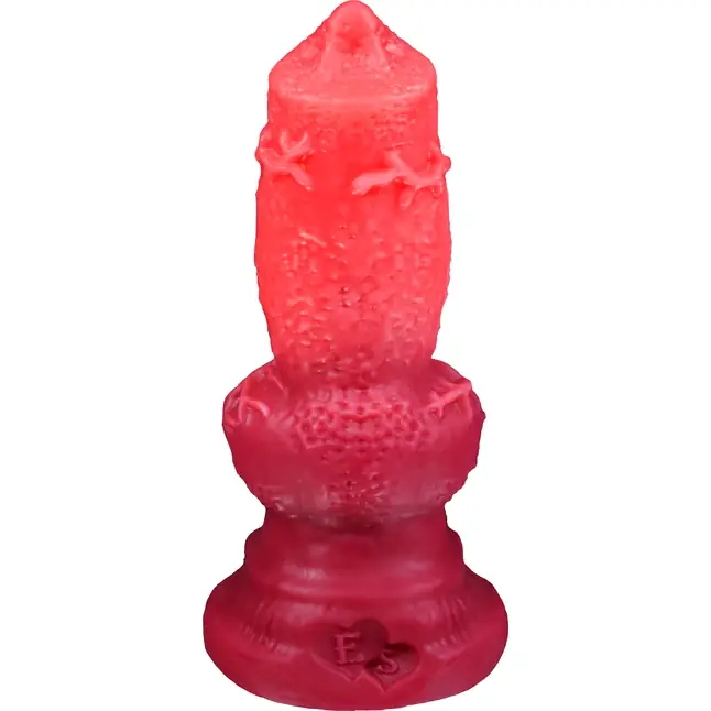 Красный фаллоимитатор Акита large - 27,5 см