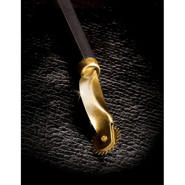 Золотисто-черное колесо Вартенберга Wartenberg Wheel - Fetish Fantasy Gold. Фотография 2.