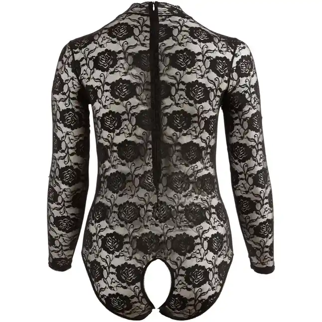 Пикантное боди с цветочным рисунком - Cottelli Collection. Фотография 5.