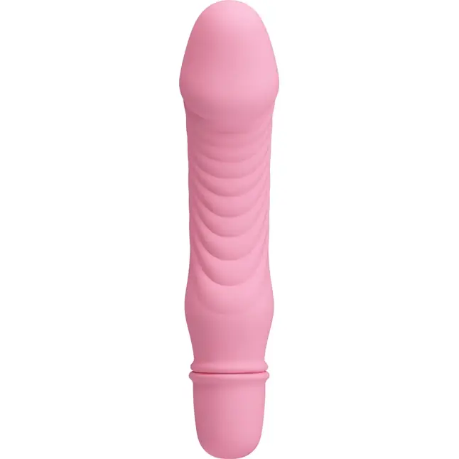 Нежно-розовый мини-вибратор Stev -13,5 см - Pretty Love