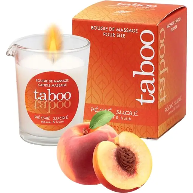 Массажное аромамасло с афродизиаками для женщин RUF Taboo Peche sucre - 60 гр. Фотография 2.