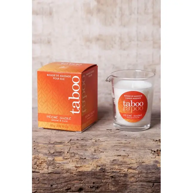 Массажное аромамасло с афродизиаками для женщин RUF Taboo Peche sucre - 60 гр. Фотография 3.