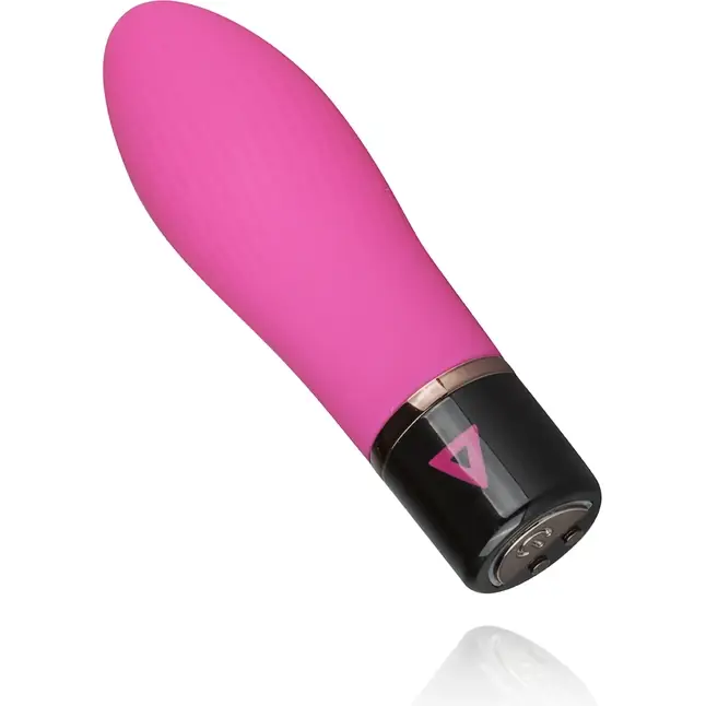 Розовый силиконовый мини-вибратор Lil Swirl - 10 см - Lil Vibe. Фотография 3.