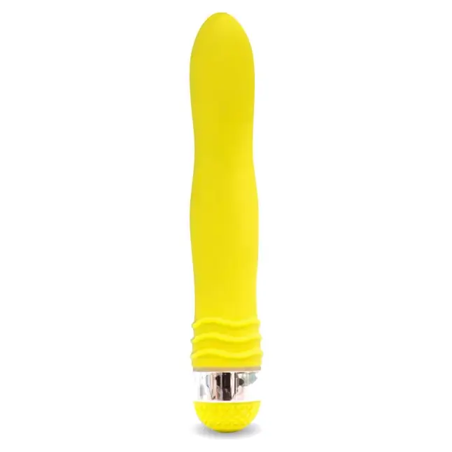 Желтый эргономичный вибратор Sexy Friend - 17,5 см