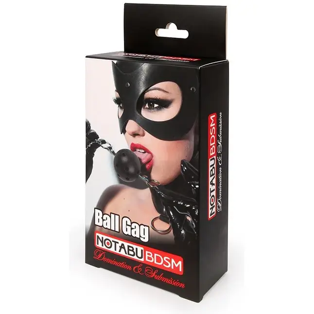 Красно-черный кляп-шарик Ball Gag - NOTABU. Фотография 2.