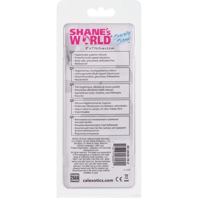 Розовый вибратор со спиралевидным рельефом Sorority Screw - 12,75 см - Shane s World. Фотография 5.