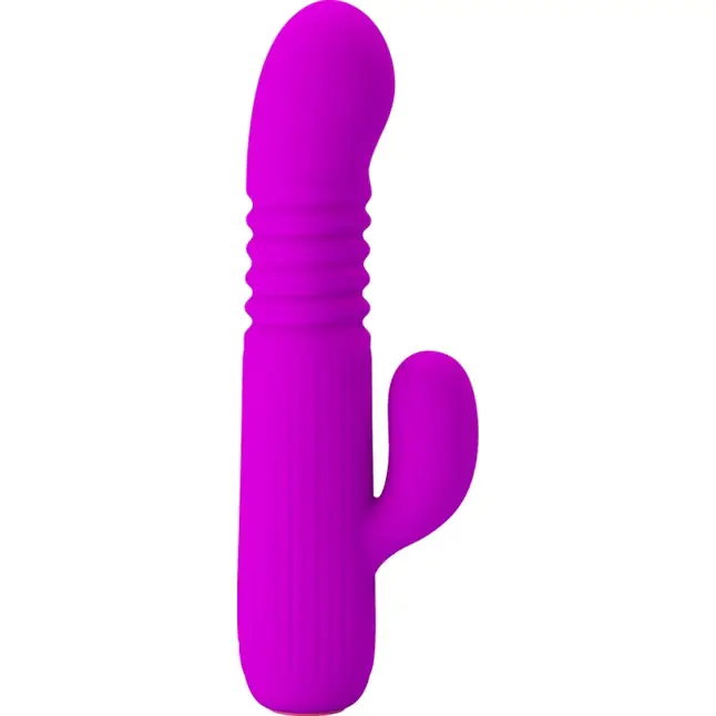 Лиловый фрикционный вибратор Leopold - 15,5 см - Pretty Love. Фотография 2.