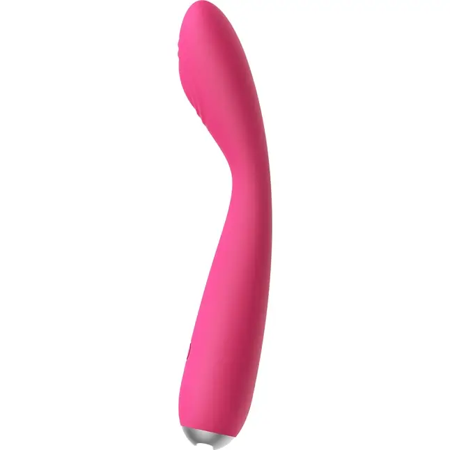 Ярко-розовый G-стимулятор IRIS Clitoral G-spot Vibrator - 18 см. Фотография 3.