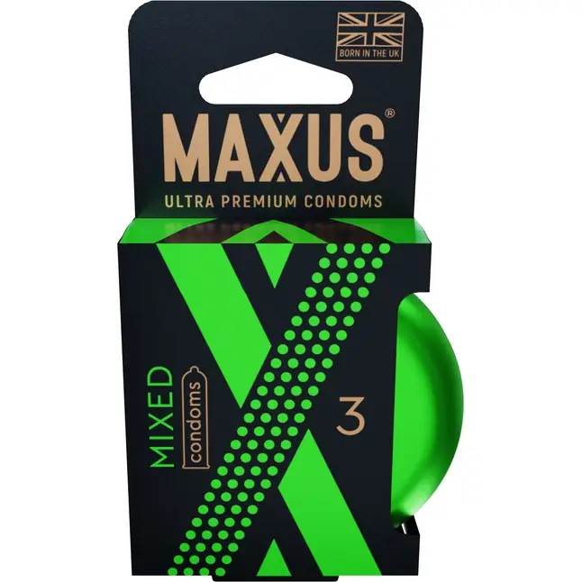 Презервативы в железном кейсе MAXUS Mixed - 3 шт
