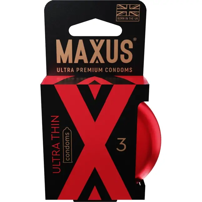 Ультратонкие презервативы в железном кейсе MAXUS Ultra Thin - 3 шт