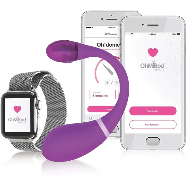 Фиолетовый стимулятор G-точки OhMiBod Esca 2. Фотография 3.