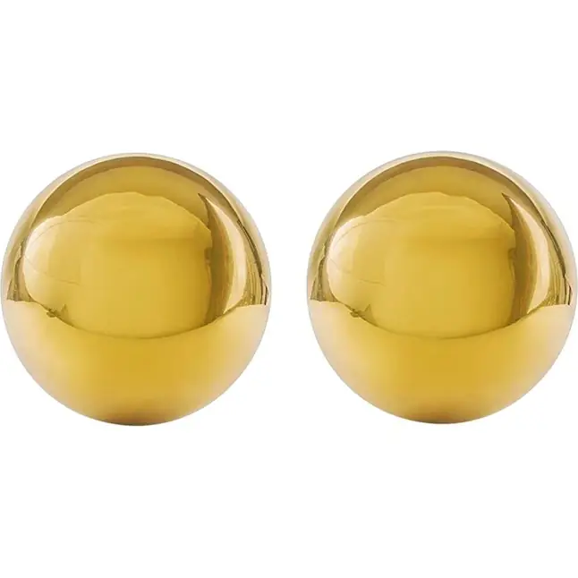 Золотистые вагинальные шарики Ben Wa Balls в шкатулке - You2Toys. Фотография 2.