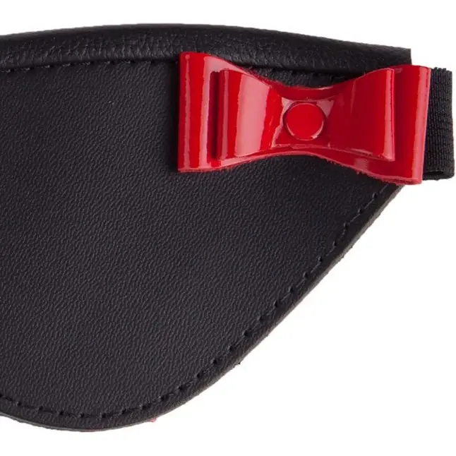 Маска на глаза с декоративным красным бантом - BDSM accessories. Фотография 3.