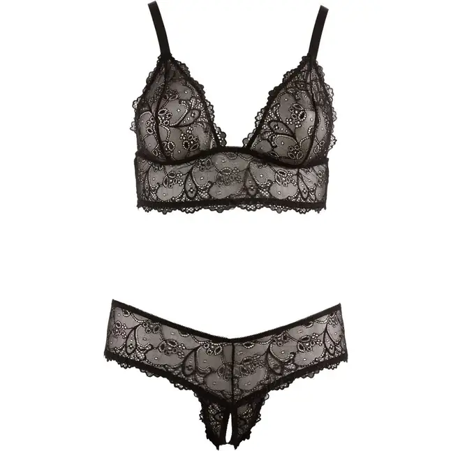 Чарующий кружевной комплект белья - Cottelli Collection. Фотография 4.