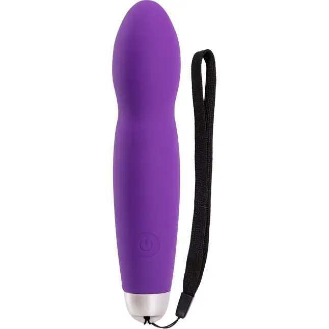 Фиолетовый мини-вибромассажер ELEGANCE INTENSE POWER - 14 см
