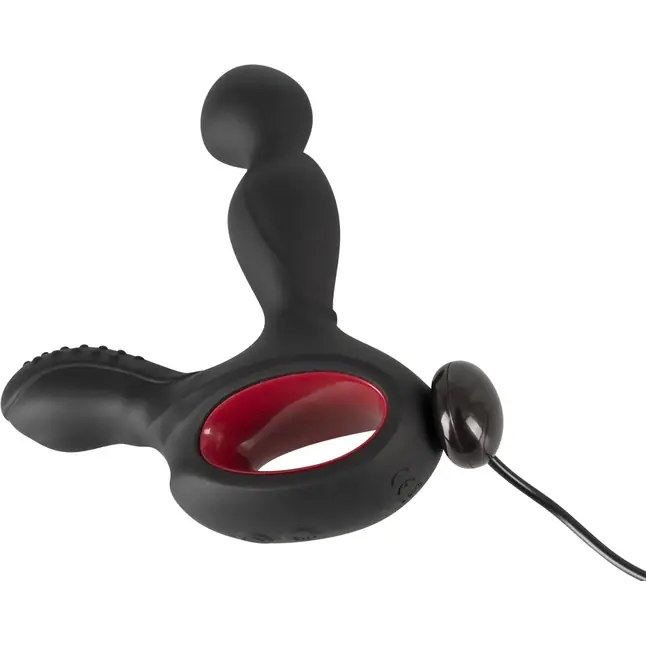 Черный вибромассажер простаты с нагревом и ротацией Prostate Plug - 14,5 см - You2Toys. Фотография 7.