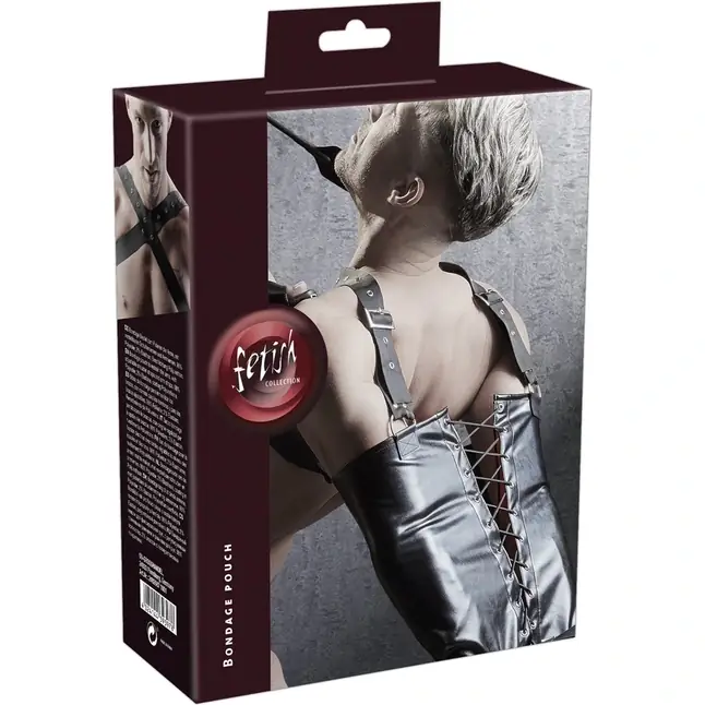 Фиксация на плечи и руки Imitation Leather Armbinder - Fetish Collection. Фотография 6.