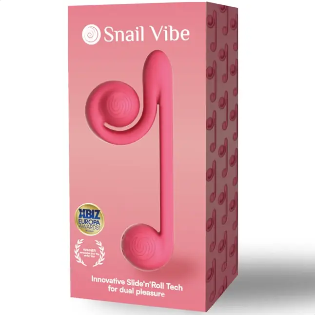 Уникальный розовый вибромассажер-улитка для двойной стимуляции Snail Vibe. Фотография 2.