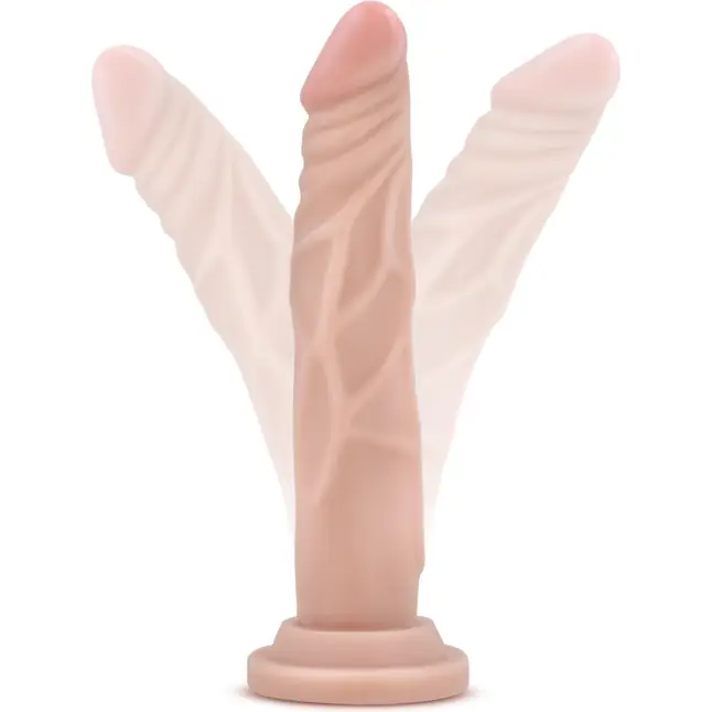 Телесный фаллоимитатор 7.5 Inch Silicone Dildo - 19 см - Silicone Willy s. Фотография 5.