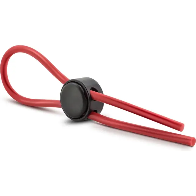 Красное силиконовое лассо на пенис Silicone Loop Cock Ring - Stay Hard. Фотография 3.