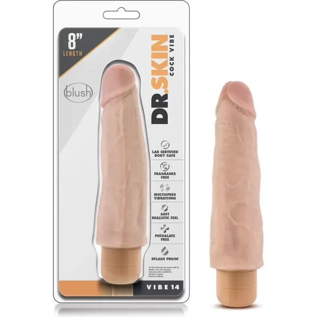 Телесный вибратор Cock Vibe 14 - 20,3 см - Dr. Skin. Фотография 6.