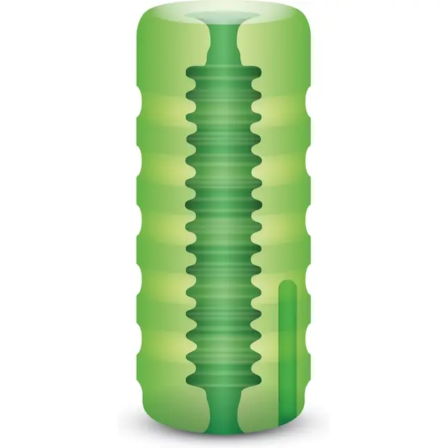 Зеленый мастурбатор с вибрацией Zolo Original Squeezable Vibrating Stroker. Фотография 3.